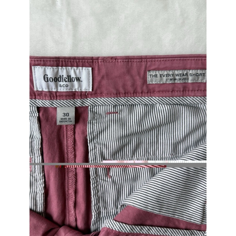 Goodfellow & Co Men's Pink Chino Shorts Size 30 Casual Summer Everywhere  Shorts - Picture 4 of 11